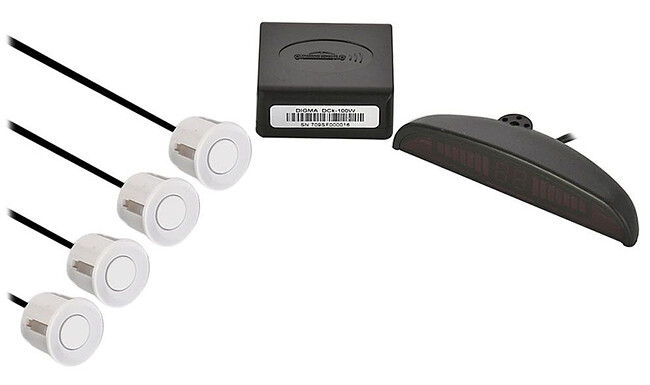 Парковочный радар Digma DCK-100S серебристый