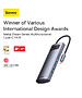 Док-станция Baseus Metal Gleam Series 4-in-1 (WKWG070013)