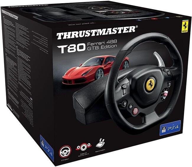Руль ThrustMaster T80 RW Ferrari 488 GTB Emea (4160672)