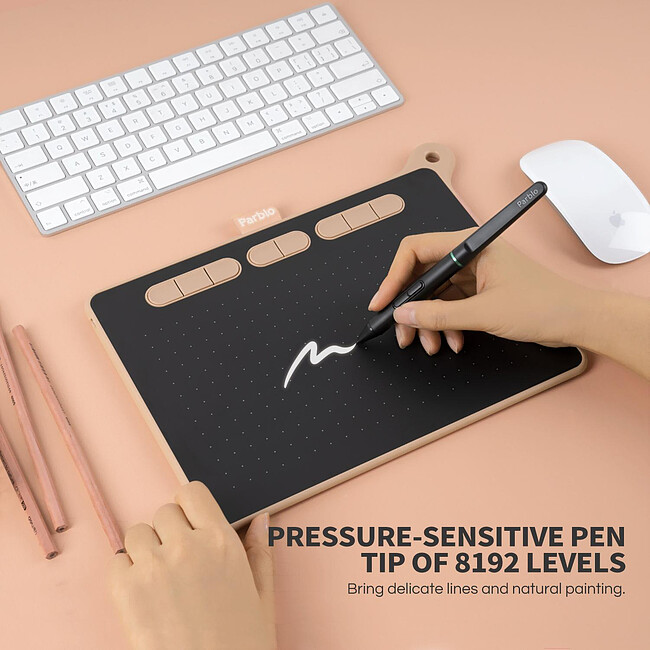 Графический планшет Parblo Ninos M Pink