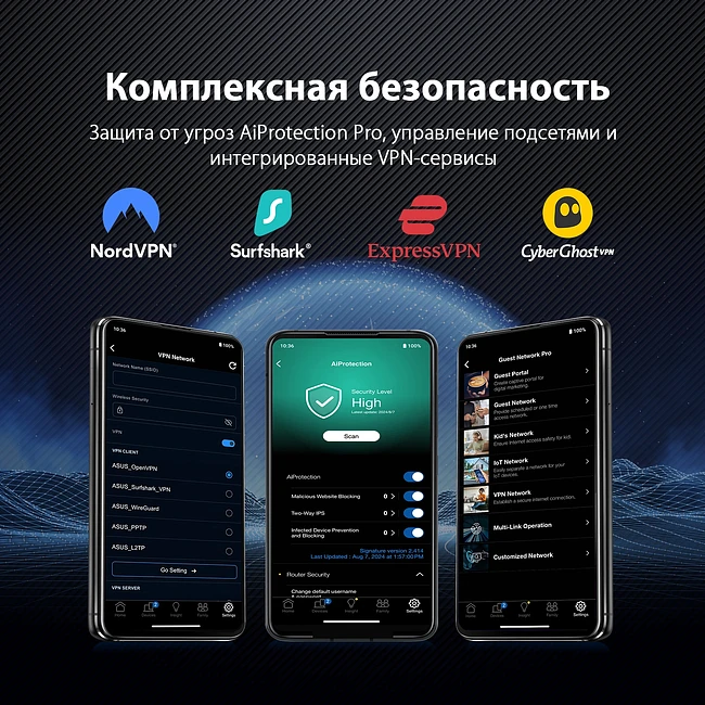 Роутер Asus RT-BE86U BE6800 черный