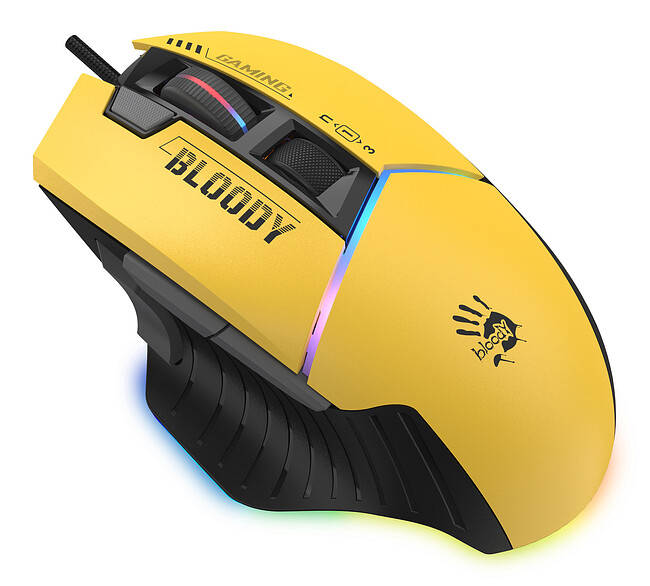 Мышь A4Tech Bloody W95 Max Sports Yellow