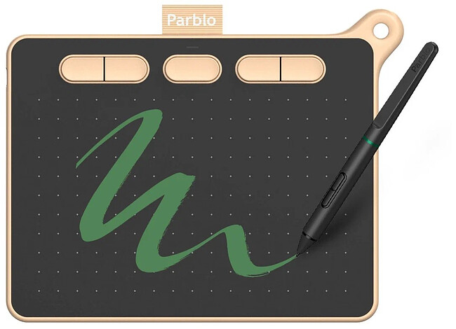 Графический планшет Parblo Ninos S Pink