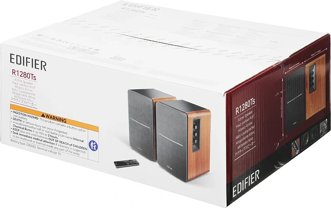 Акустика Edifier R1280Ts светлое дерево/черный