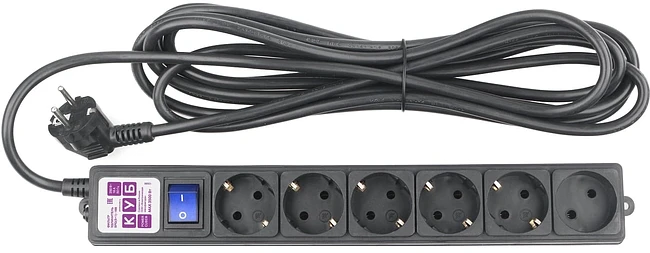 Сетевой фильтр Power Cube SPG6-B2 черный