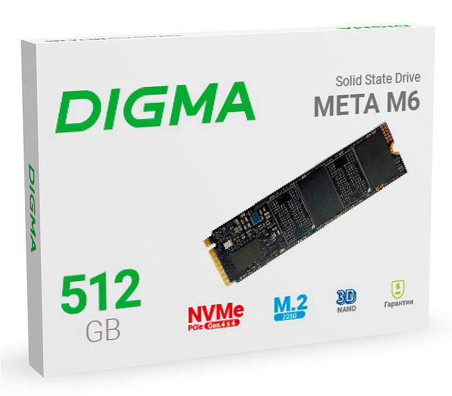 SSD диск Digma 512GB (DGSM4512GM63T)