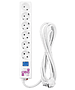 Сетевой фильтр Power Cube SPL(5+1)-16B-P-1,9M White