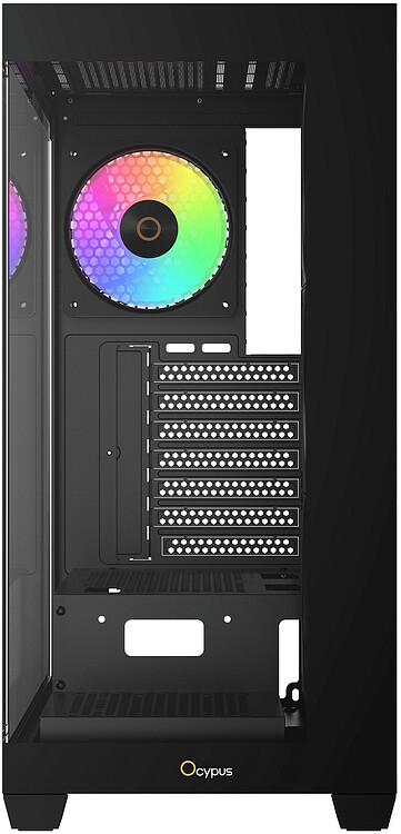 Корпус Ocypus Gamma C72 BK ARGB ATX без БП (Gamma-C72-BKD400XX-GL)