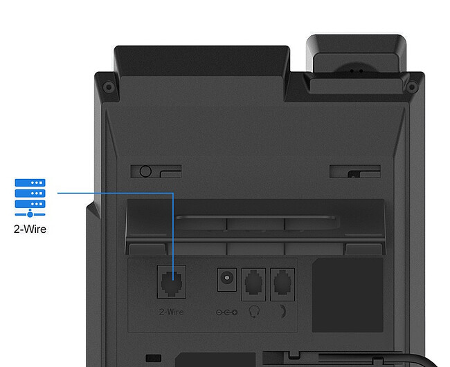 IP-телефон Fanvil X303-2 Wire черный
