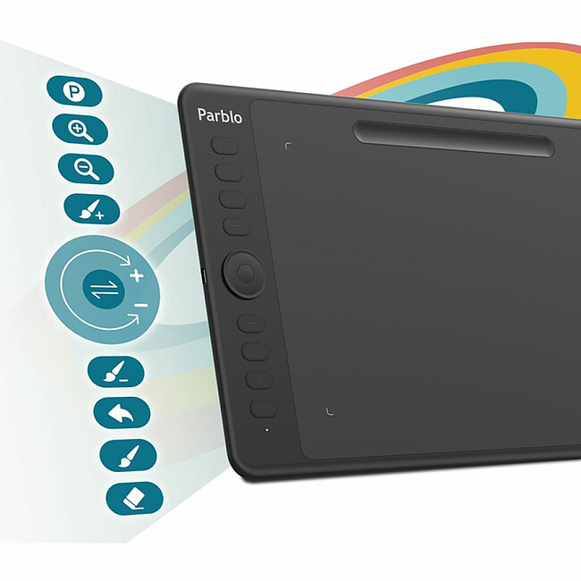 Графический планшет Parblo Intangbo M Black