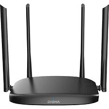 Роутер беспроводной Digma DWR-AC1202 черный
