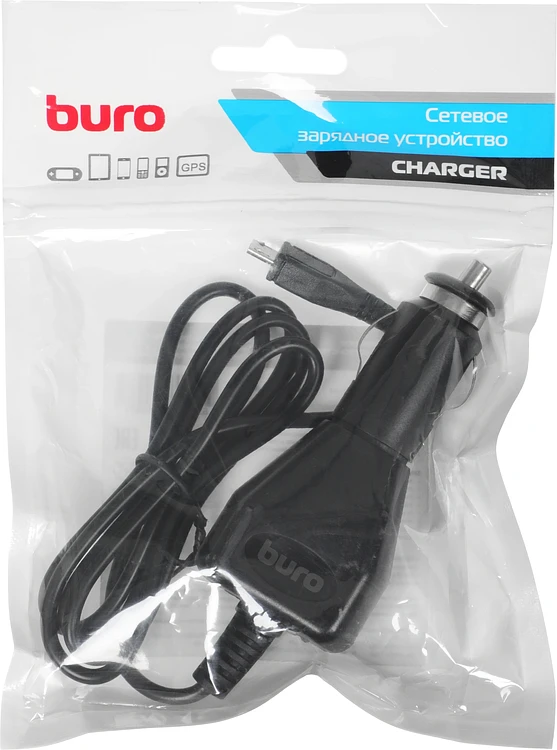 Автомобильное зарядное Buro XCJ-048-EM-2A microUSB черный