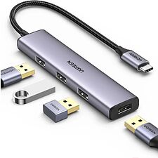 USB-хаб Ugreen CM473-20841 Space Gray (20841)