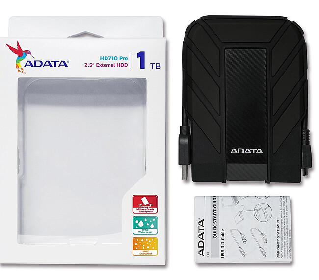 Внешний накопитель A-Data 5TB HD710 Pro черный (AHD710P-5TU31-CBK)