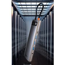 USB-хаб Baseus Metal Gleam Space Gray (CAHUB-CT0G)