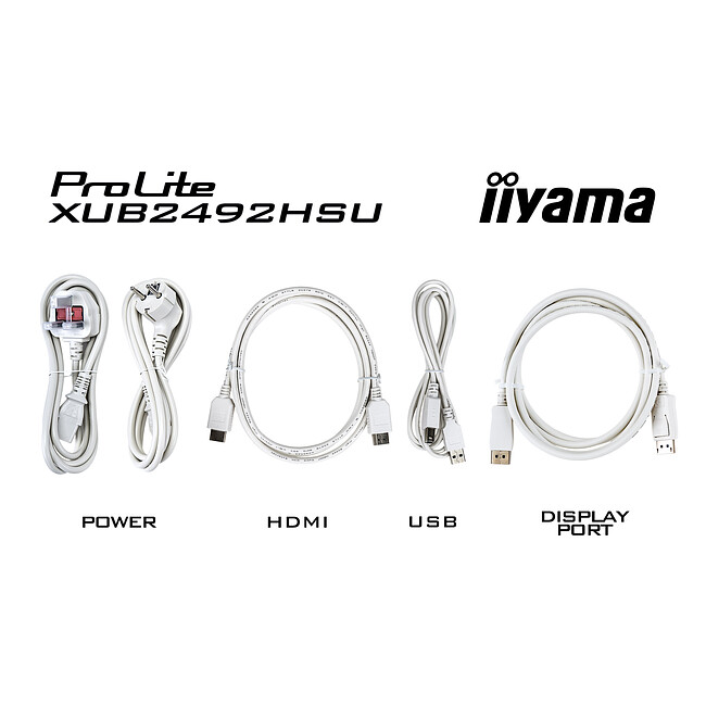 Монитор Iiyama ProLite XUB2492HSU-W6 белый