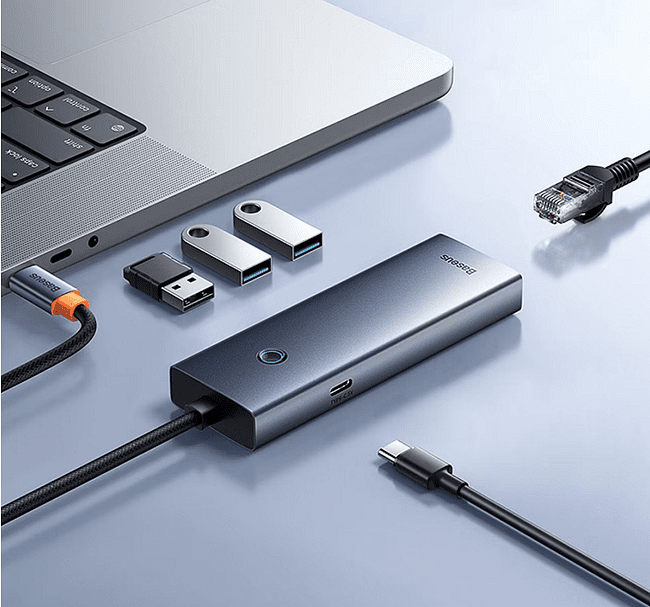 USB-хаб Baseus BS-OH109 Space Grey (B0005280B811-11)