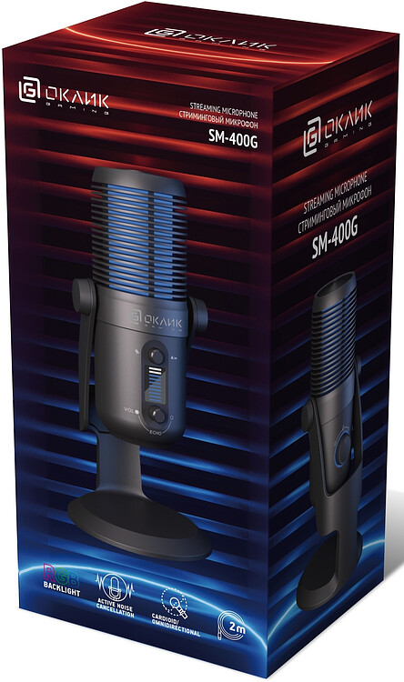 Микрофон Oklick SM-400G черный (1933536)