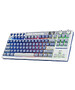 Клавиатура Royal Kludge RK M87 Cream switch/Ocean Blue