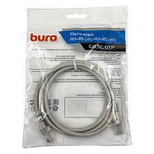 Патч-корд Buro UTP-5E-1.5M-G 1.5м серый