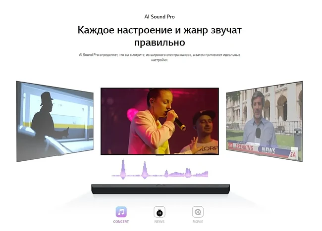 Саундбар LG S60TR черный