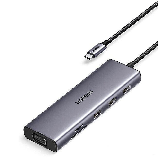 Док-станция Ugreen CM498-15852 Space Gray (15852)