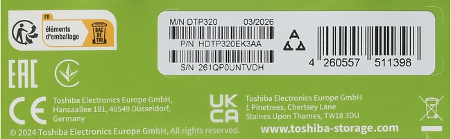Внешний накопитель Toshiba Canvio Ready 2ТБ (HDTP320EK3AA)