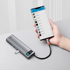 USB-хаб Baseus Metal Gleam Space Gray (CAHUB-CT0G)