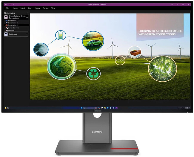 Монитор Lenovo ThinkVision P27Q-40 черный (64A7GAT6UK)