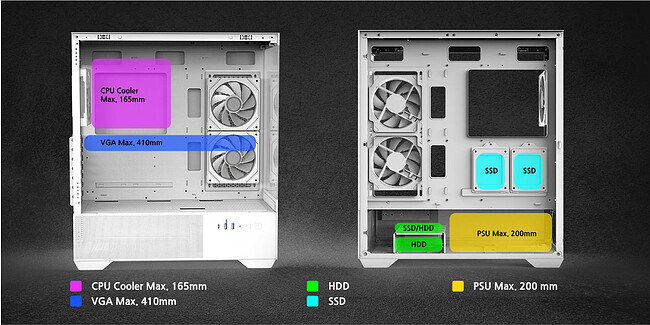 Корпус Zalman Chronix без БП White