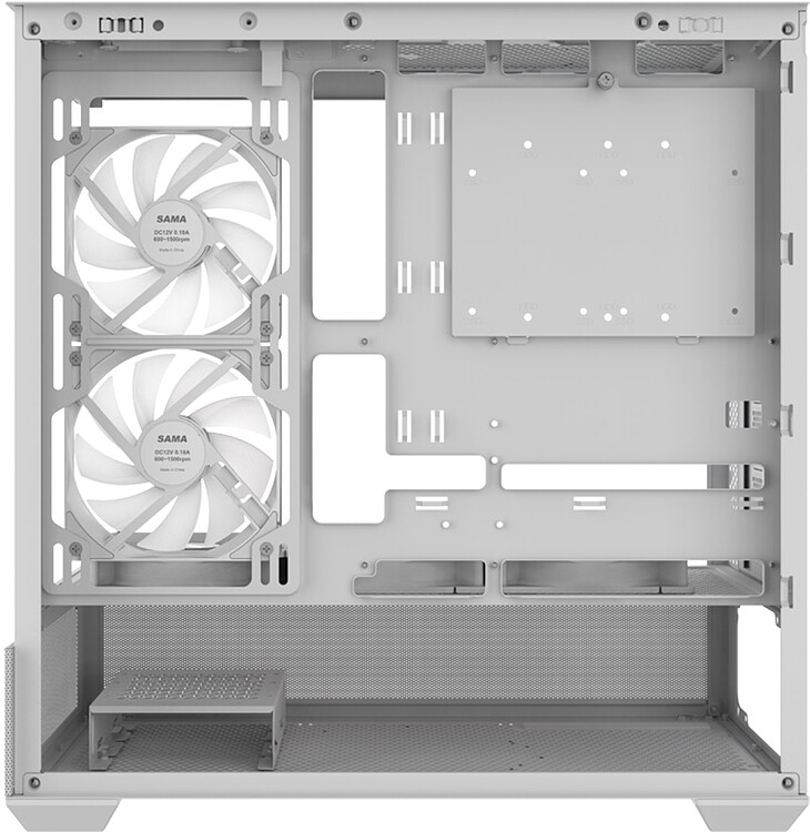 Корпус Sama V40 WH без БП белый (V40-WHADA6X1-GL)