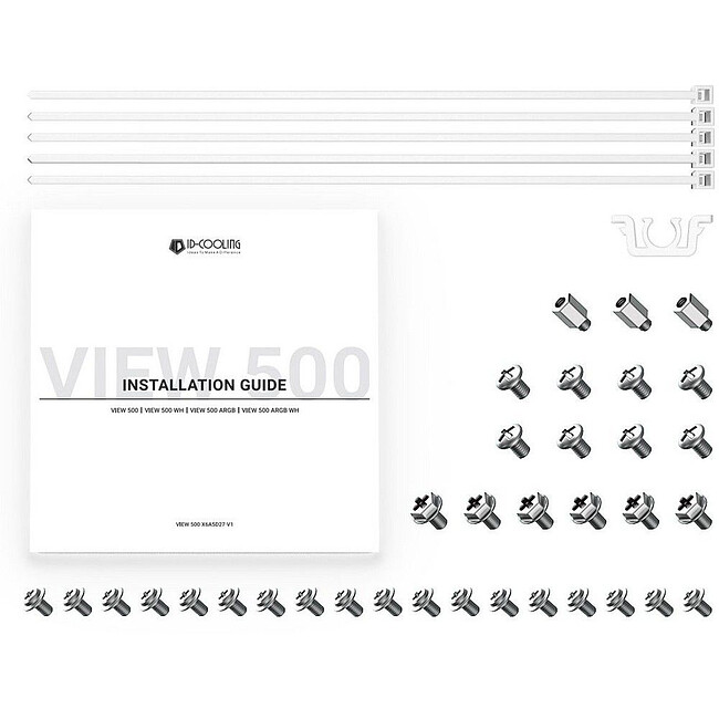 Корпус ID-Cooling View 500 ARGB без БП белый