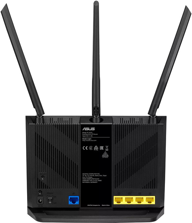 Wi-Fi роутер ASUS 4G-AX56 (90IG06G0-MO3110)