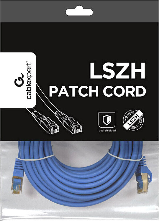 Патч-корд Cablexpert PP6A-LSZHCU-B-15M Black