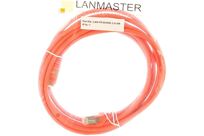 Патч-корд Lanmaster LAN-PC45/S5E-3.0-OR оранжевый