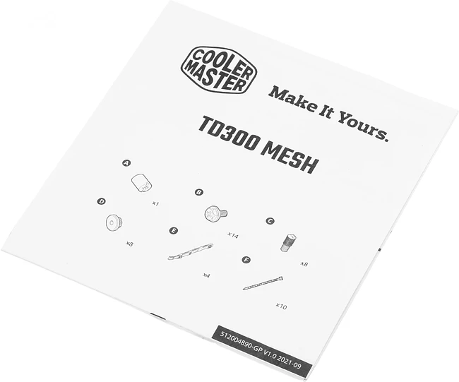 Корпус Cooler Master TD300 Mesh без БП черный (TD300-KGNN-S00)