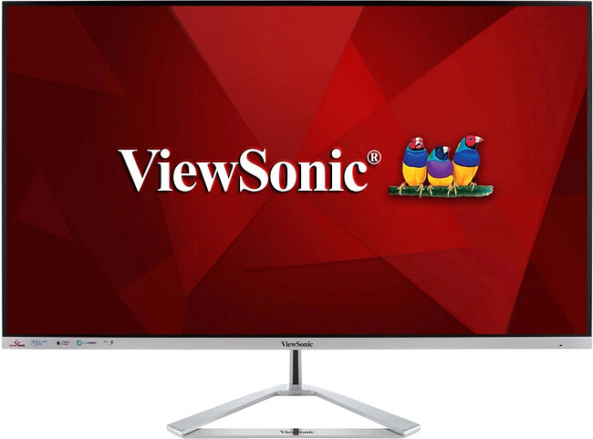Монитор ViewSonic VX3276-MHD-3 серебристый (VS18391)