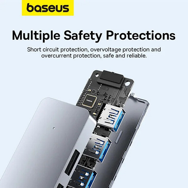 USB-хаб Baseus BS-OH080 Space Grey (B0005280B811-01)