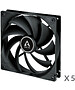 Вентилятор для корпуса Arctic Cooling F14 Black Value Pack Black 5шт (ACFAN00233A)