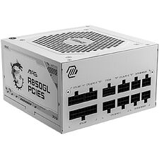 Блок питания MSI MAG A850GL PCIE5 White (306-7ZP8A24-CE0)