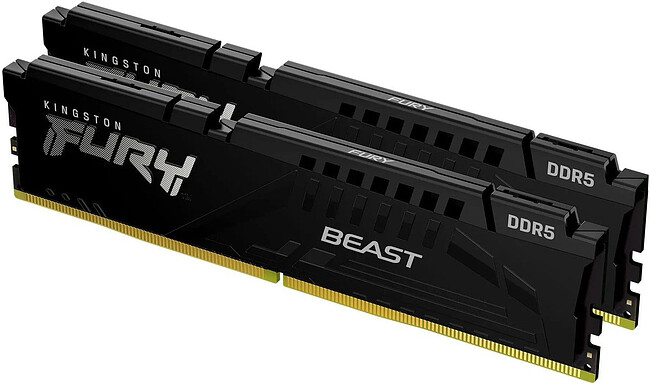 Оперативная память Kingston Fury Beast 2x16GB 32GB DDR-5 (KF556C36BBEK2-32)