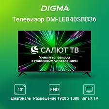 Телевизор Digma DM-LED40SBB36 черный/черный