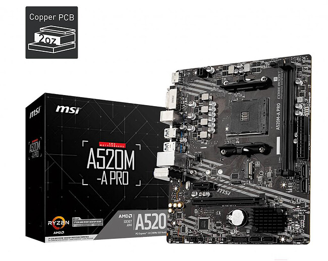 Материнская плата MSI A520M-A Pro DDR4