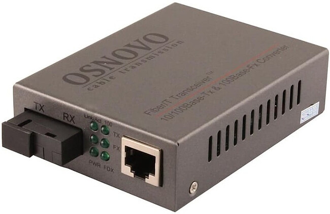 Медиаконвертер Osnovo OMC-100-11S5a