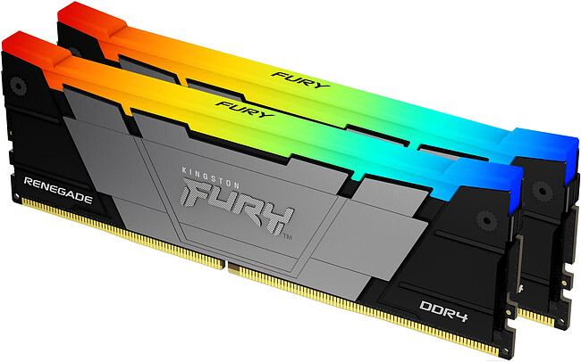 Оперативная память Kingston Fury Renegade RGB 16GB DDR4 (KF432C16RB2AK2/16)