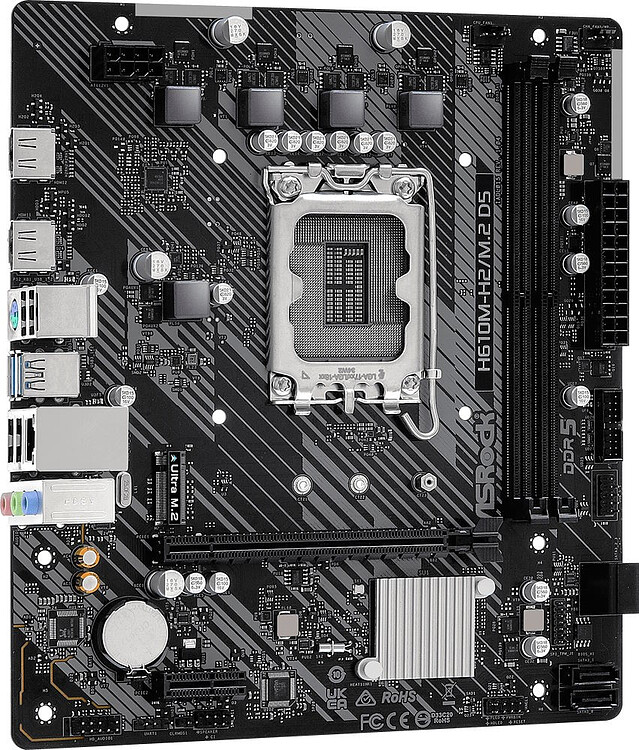 Материнская плата ASRock H610M-H2/M.2 D5 DDR5