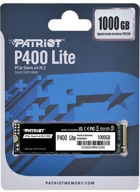 SSD диск Patriot P400 Lite 1TB (P400LP1KGM28H)