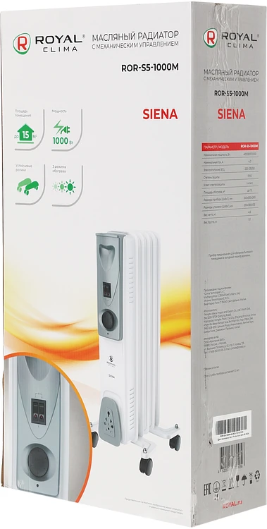 Радиатор Royal Clima Siena (ROR-S5-1000M)