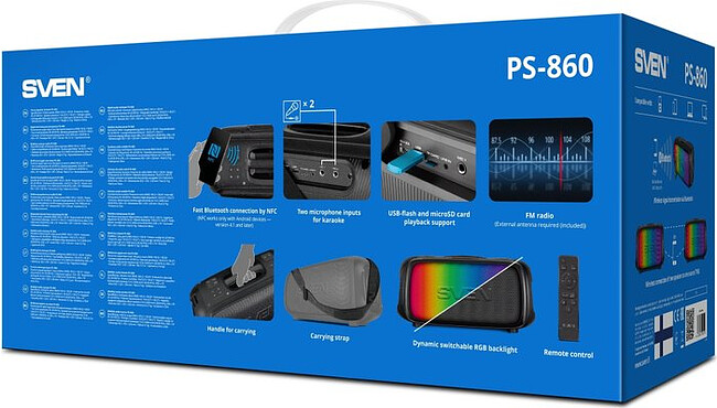 Колонка для  вечеринок Sven PS-860 (SV-022518)