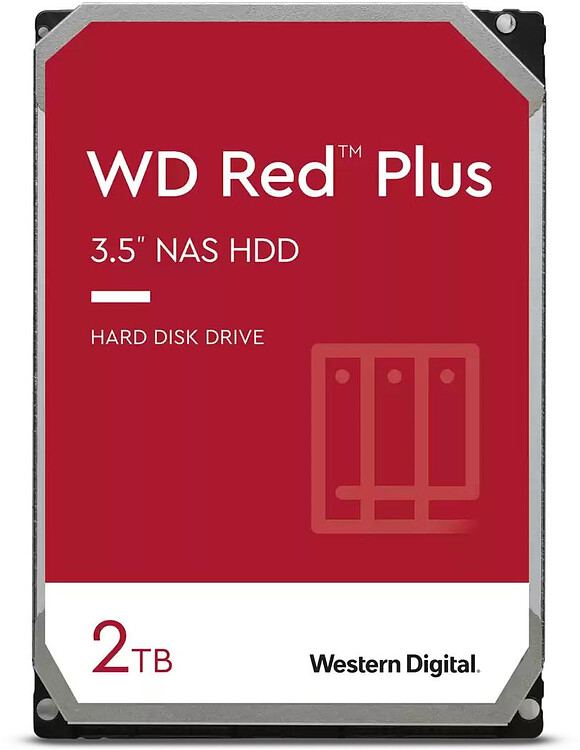 Жесткий диск WD Red Plus 2TB (WD20EFPX) Жесткий диск WD Red Plus 2TB (WD20EFPX)